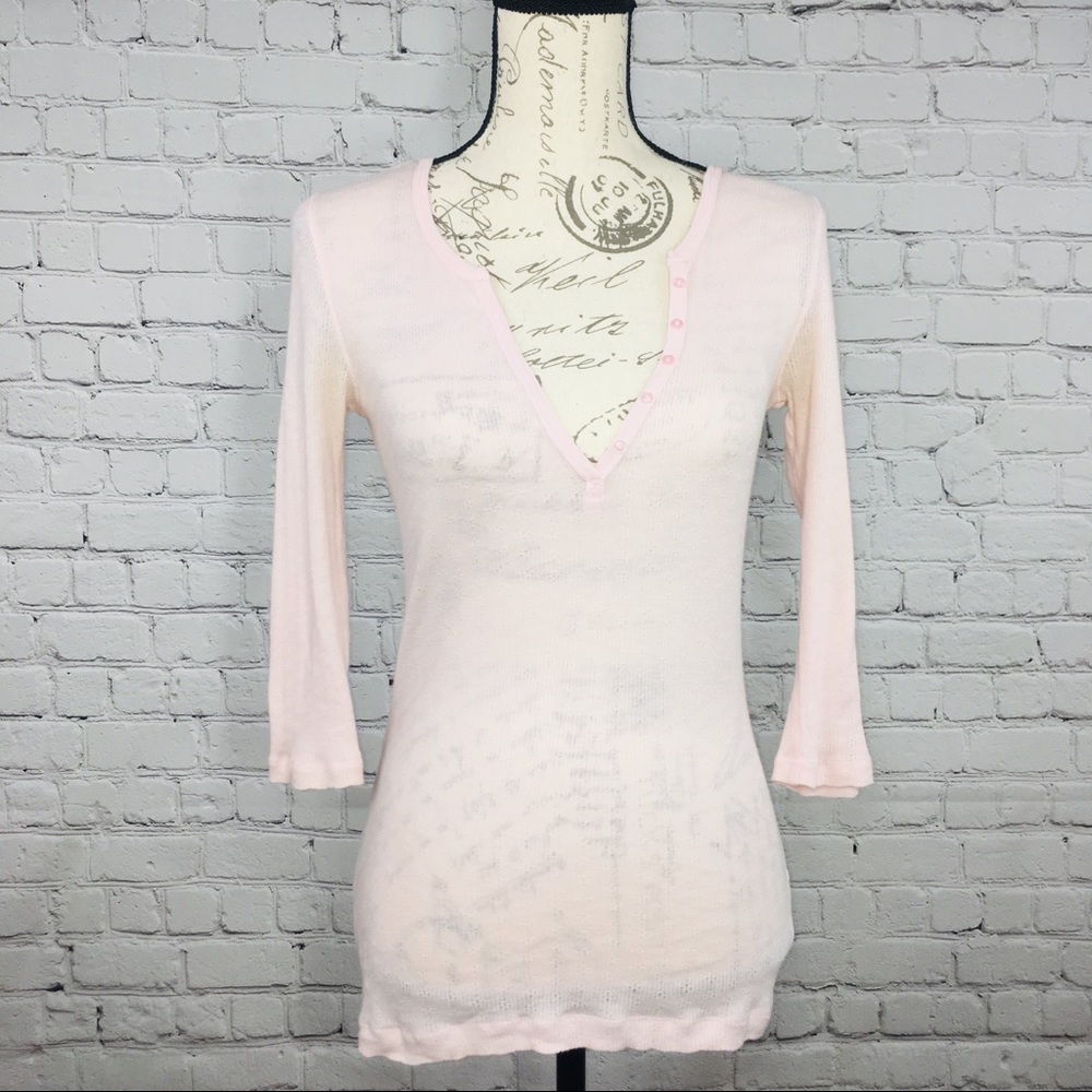 Aeropostale Aero 3/4 long sleeve pink shirt M
